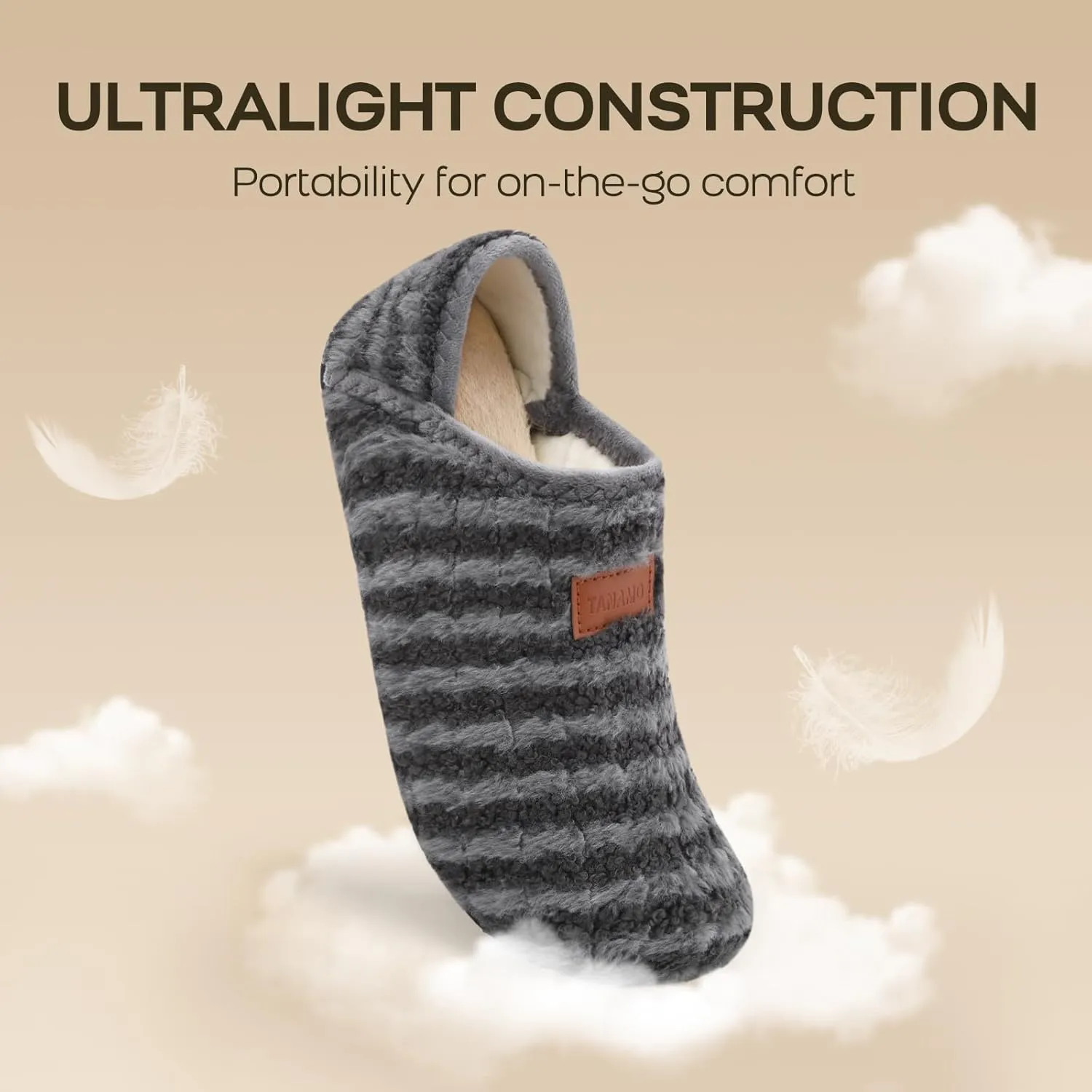 Tanamo House Slippers for Women Men Indoor Barefoot Slippers Socks Slip on House Shoes Cozy Comfy Slippers for Home Bedroom Travel Yoga