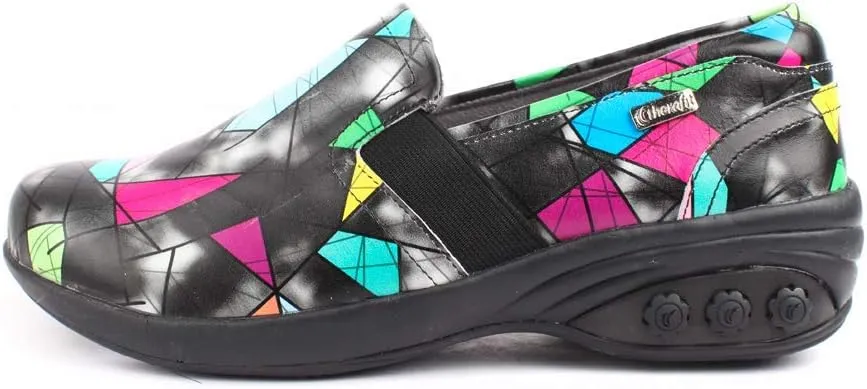 Therafit Annie Women's Slip Resistant Leather Slip On - for Plantar Fasciitis/Foot Pain