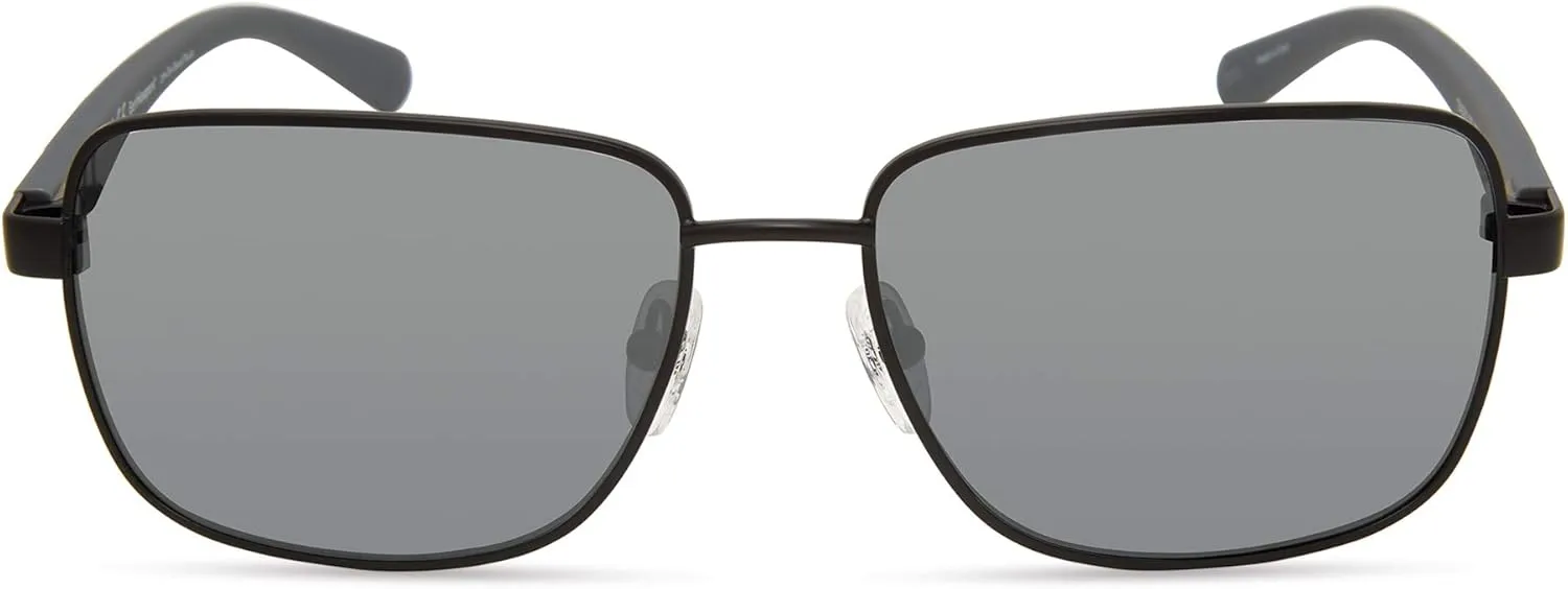 Timberland Men's Tba9263 Polarized Rectangular Sunglasses
