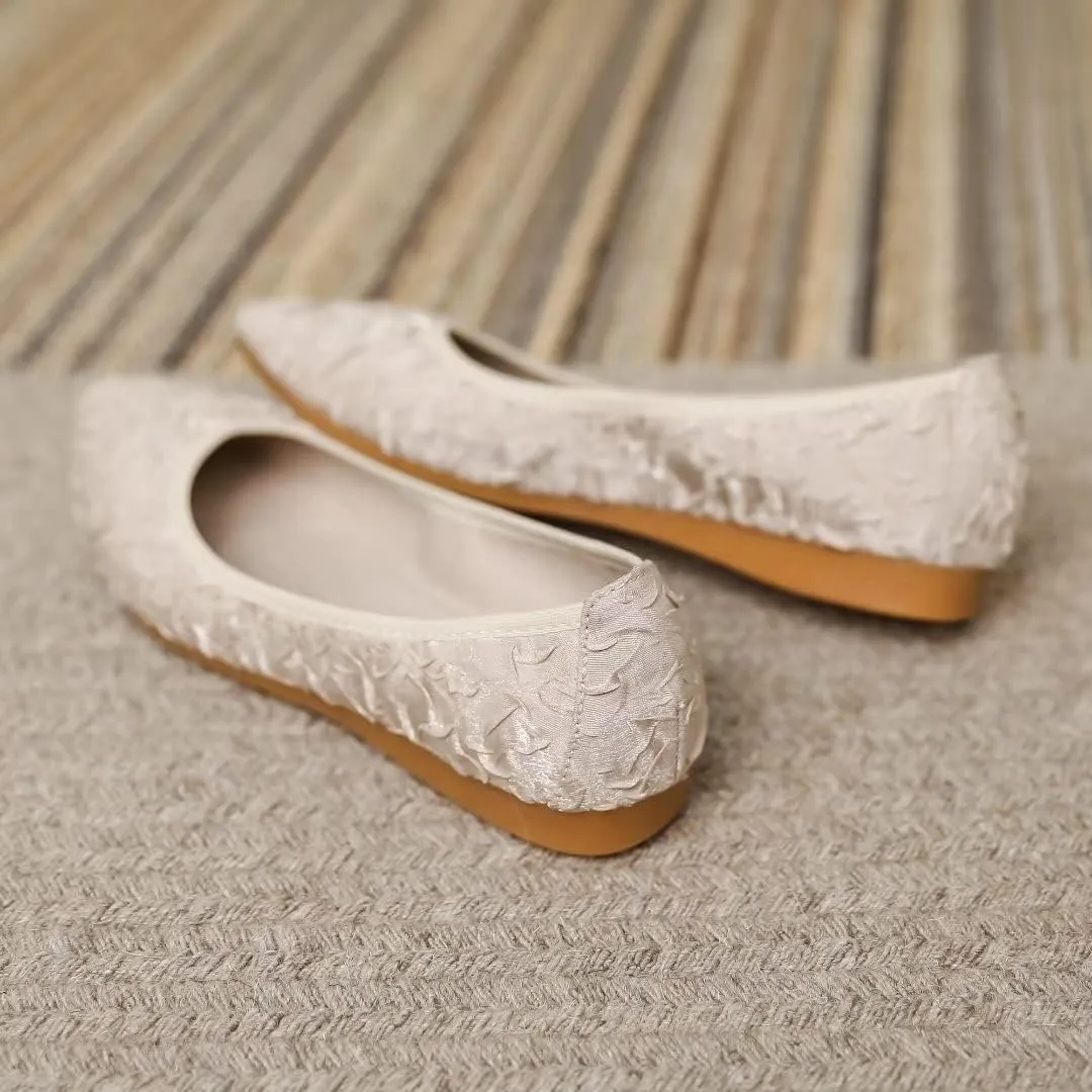 TN TANGNEST Womens Shiny Foldable Ballet Flats Wedding Rhinestone Slip On Flat Shoes