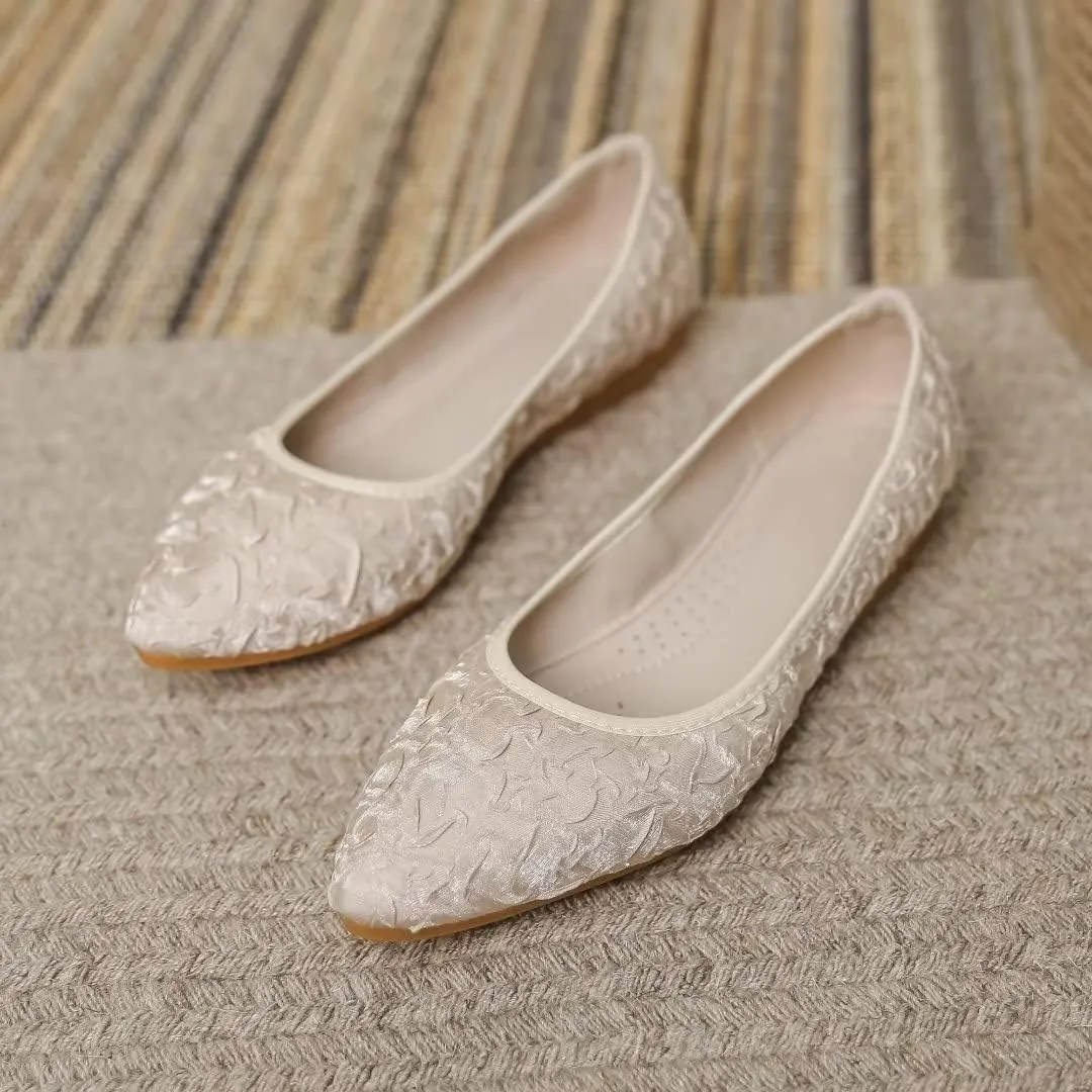 TN TANGNEST Womens Shiny Foldable Ballet Flats Wedding Rhinestone Slip On Flat Shoes