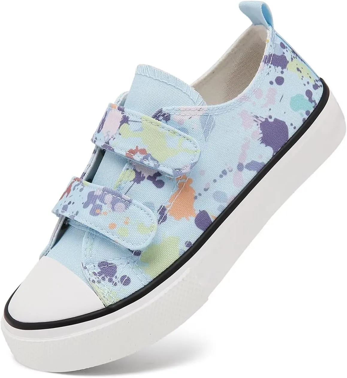 Toddler Canvas Shoes Girls High Top Sneakers Little Big Kids Boys Walking Cushioned Shoes Toddler 8-Big Kid 3