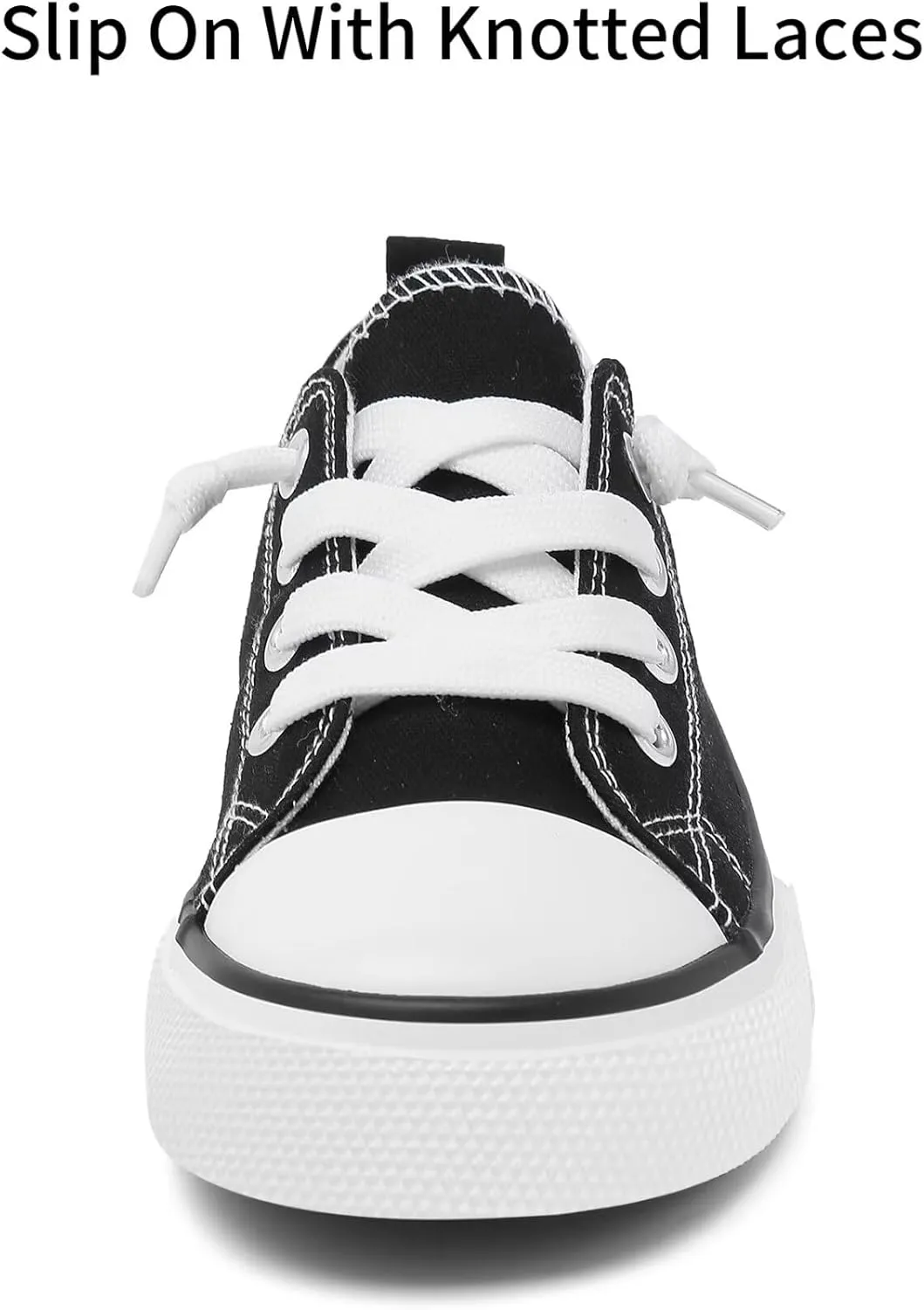 Toddler Little Kid Cushioned Canvas Shoes Slip On Sneakers Soft and Durable