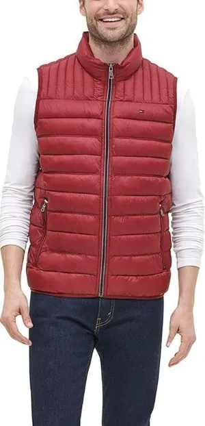 Tommy Hilfiger Men's Lightweight Packable Puffer Vest Jacket