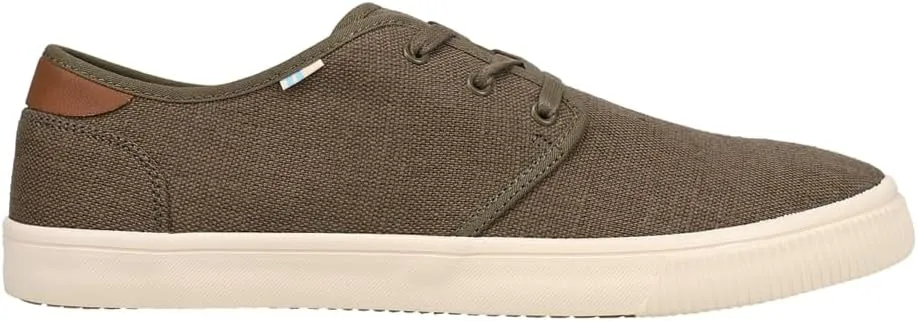 TOMS Mens Carlo Lace Up Sneakers Shoes Casual - Black