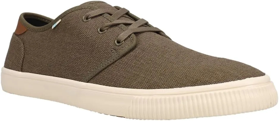 TOMS Mens Carlo Lace Up Sneakers Shoes Casual - Black