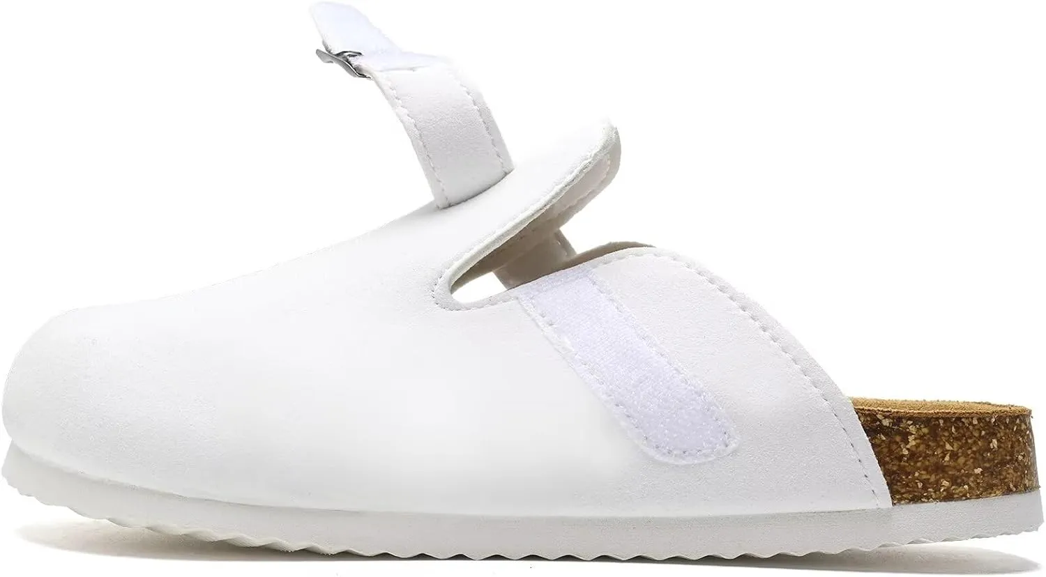 Torotto Kids Clogs Cork Footbed Slippers Arch Support Potato Shoes with Adjustable Buckle for Boys Girls
