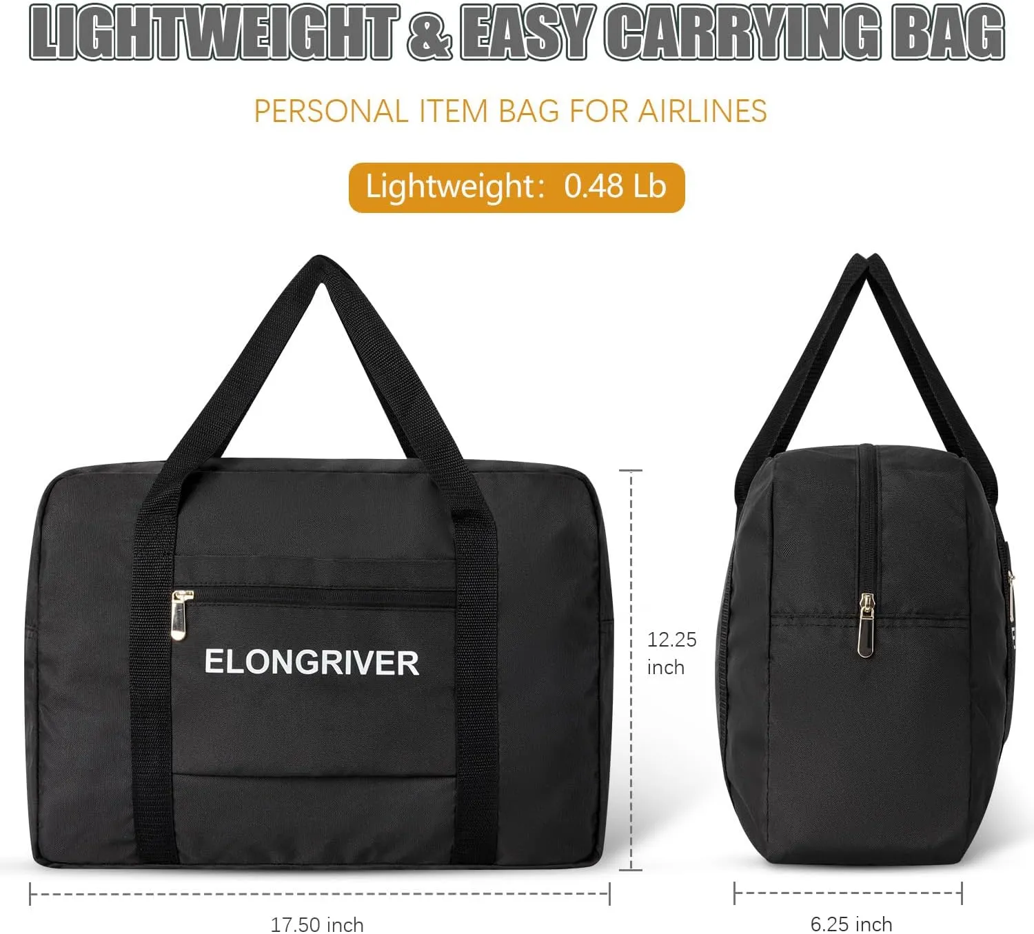 Travel Duffel Bag Foldable Weekender Overnight Bag for Men Women Lightweight Carry on Tote Bag For Spirit Airlines