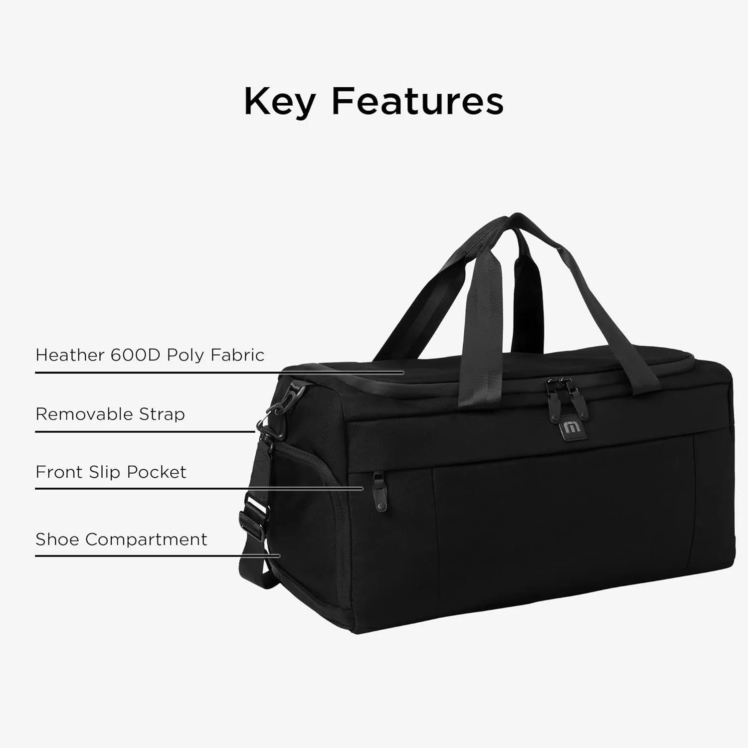 TravisMathew Duration Duffel TMB205, Black