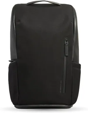 Troubadour Pioneer Backpack 3.0 - Premium Everyday Bag with Padded Laptop Section, Ventilated Shoe Compartment & Sustainable Waterproof Material - All-Day LIghtweight Comfort Design - Black