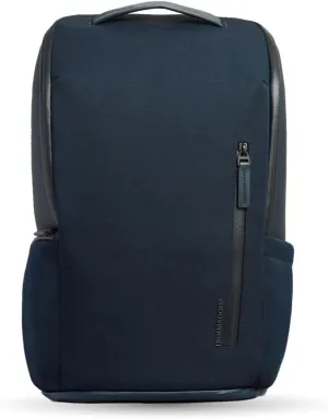 Troubadour Pioneer Backpack 3.0 - Premium Everyday Bag with Padded Laptop Section, Ventilated Shoe Compartment & Sustainable Waterproof Material - All-Day Lightweight Comfort Design - Navy
