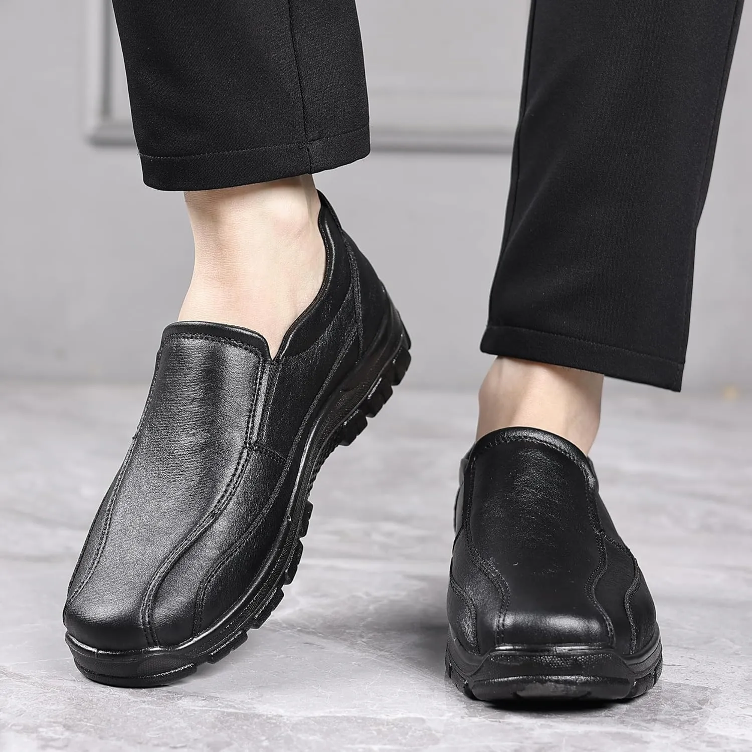 Trsorini Mens Casual Shoes Loafers Slip on Dress Business Office Premier Walking Lightweight Shoes Male