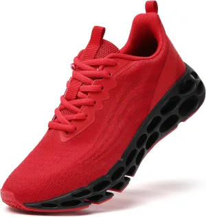 TSIODFO Men Running Shoes Lightweight Gym Workout Walking Shoes
