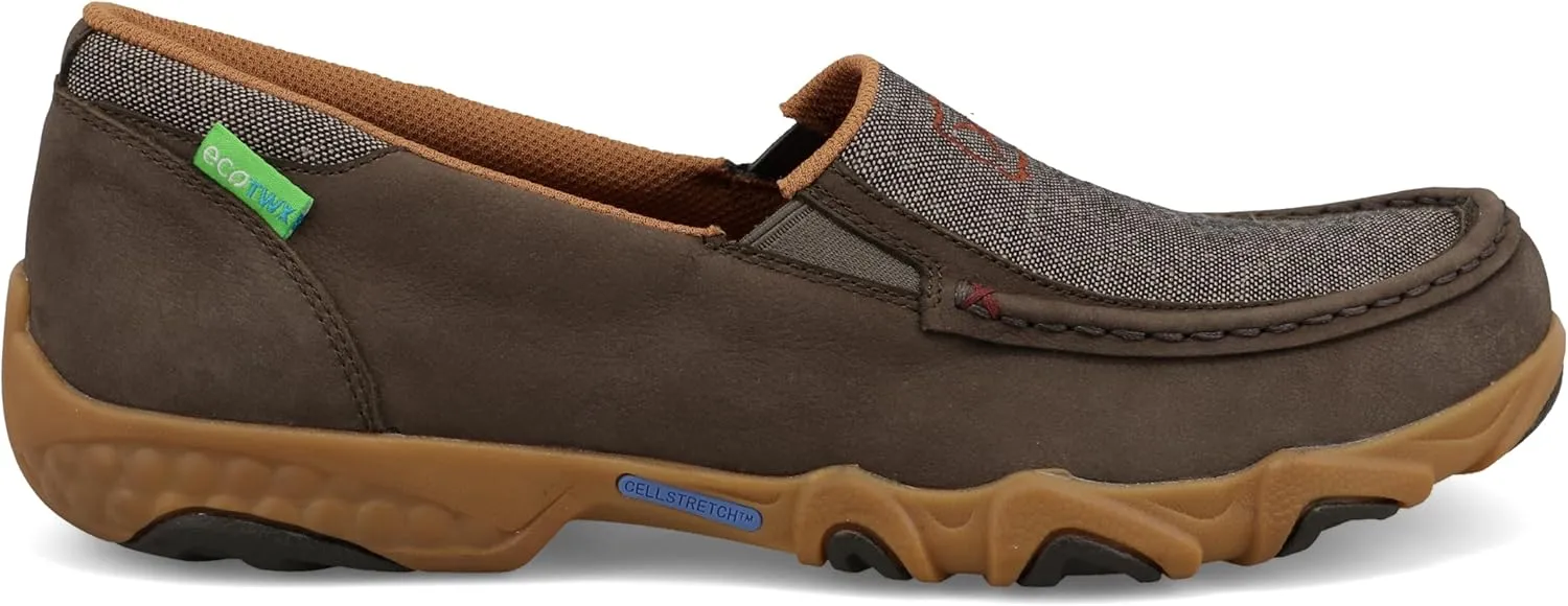 Twisted X Men's Cellstretch Casual Slip-on Leather Shoes Driving Style Loafer