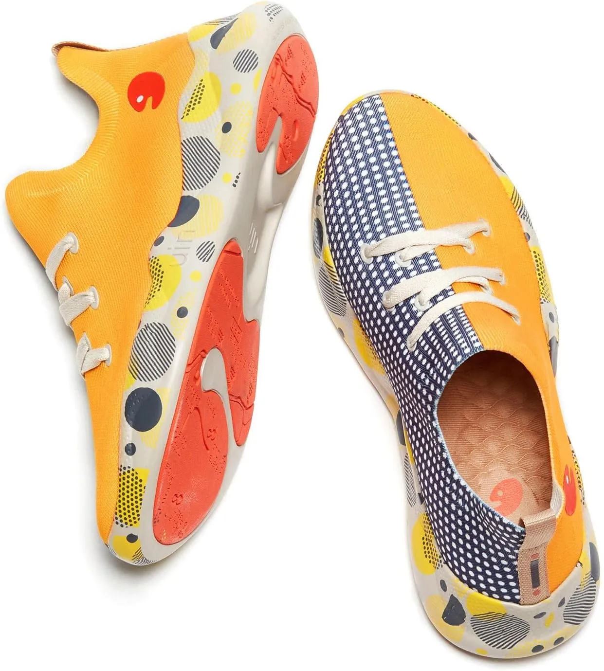 UIN Women's Fashion Sneakers Lightweight Walking Casual Slip Ons Comfortable Art Painted Athletic Travel Shoes