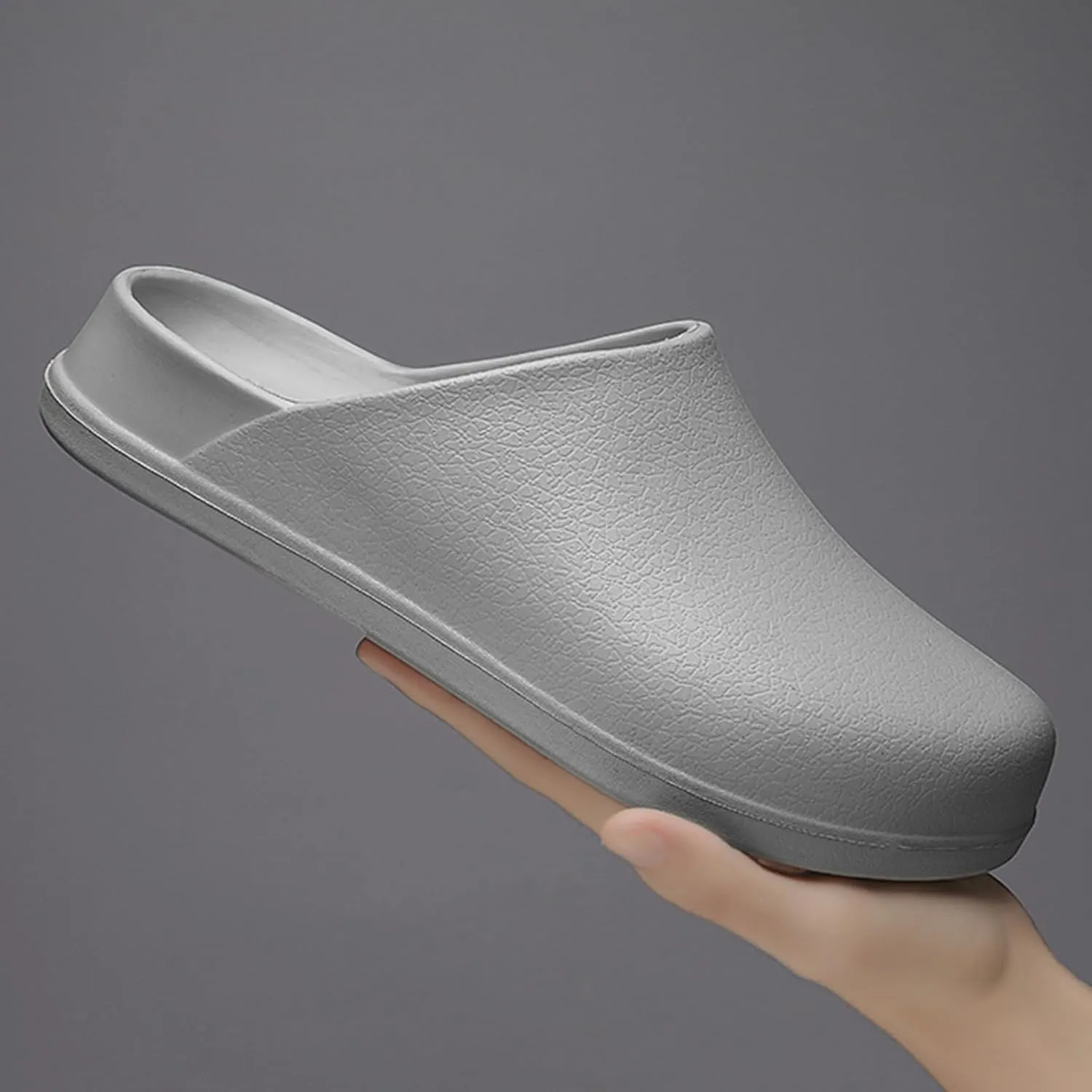 Unisex EVA clog slippers, comfortable, durable, non-slip, oil-resistant, waterproof, professional chef and nurse work shoes, casual style, two-wear minimalist kitchen shoes