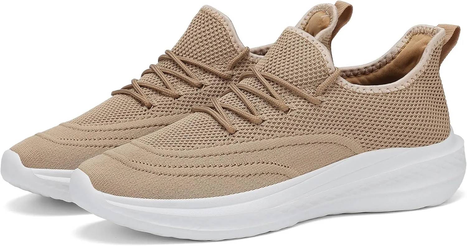 VAMJAM Men's Running Shoes Slip On Walking Shoes Non Slip Lightweight Workout Breathable Gym Sneakers Fashion Mesh Sneakers