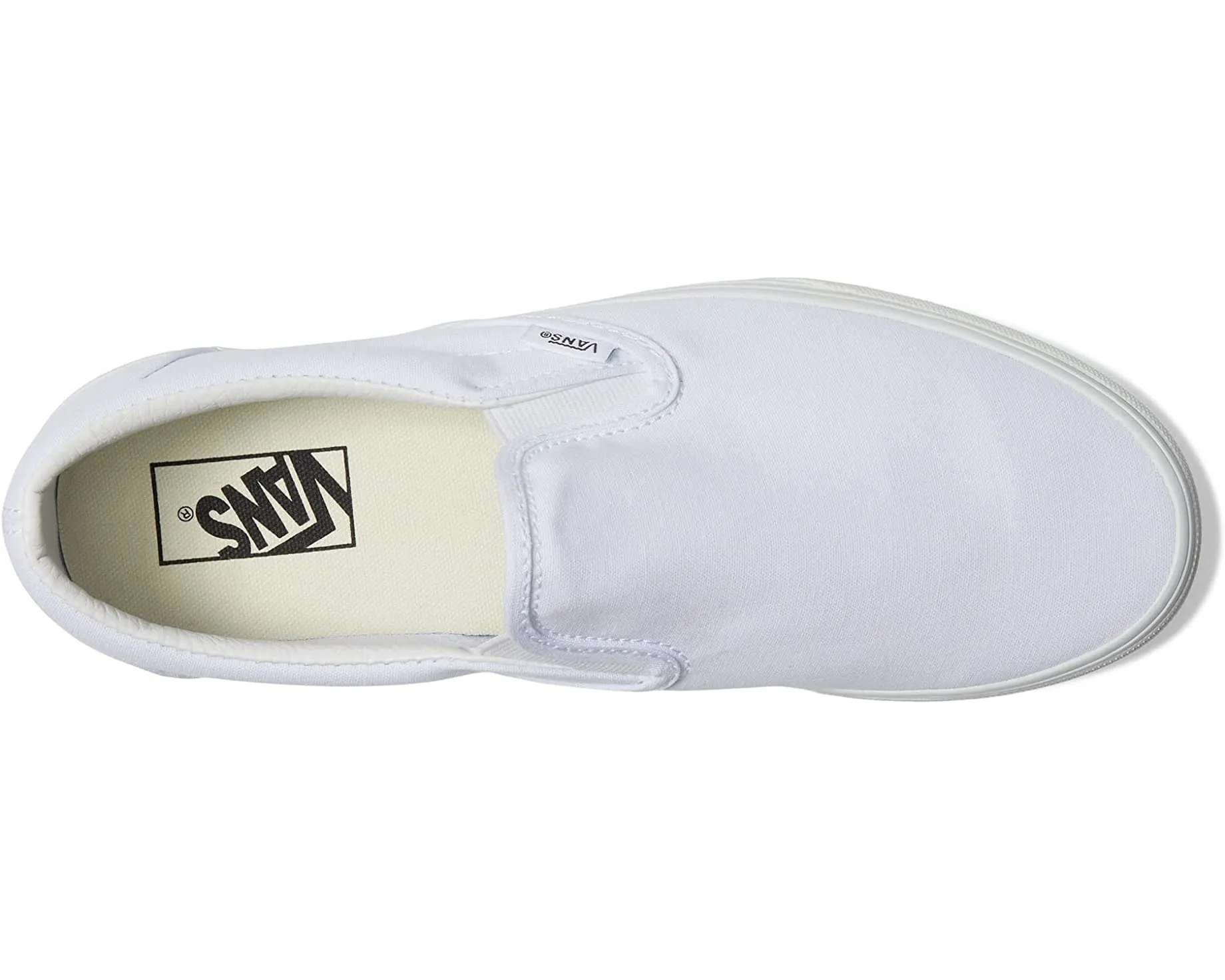 Vans Women's Casual Sneaker 9.5 Canvas True White