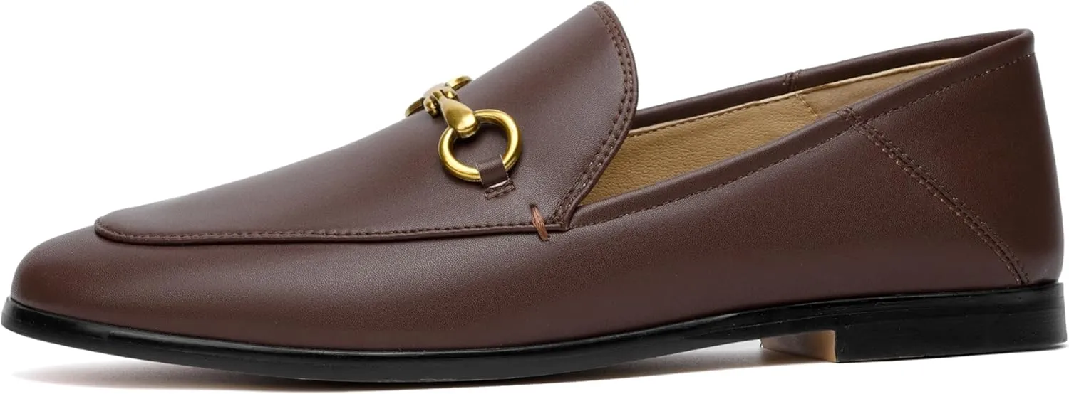 Vertundy Loafers for Women Low Heel Flats Loafers Mules