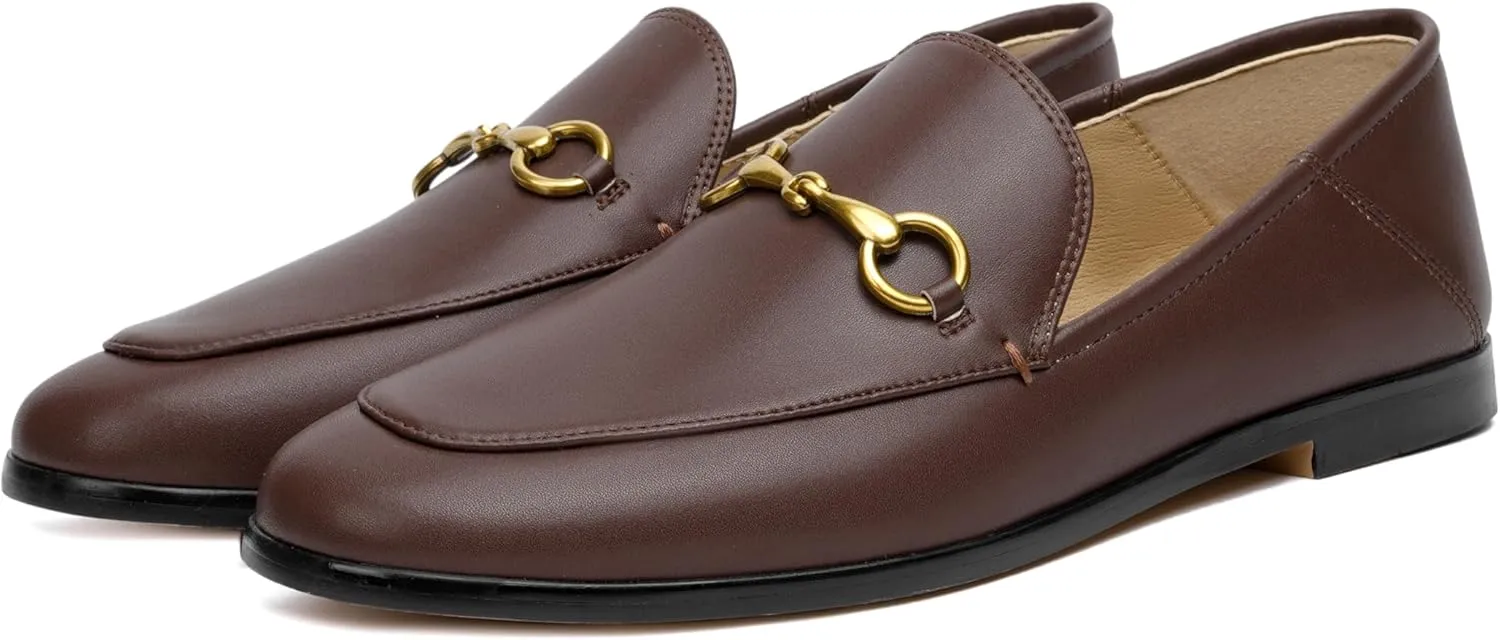 Vertundy Loafers for Women Low Heel Flats Loafers Mules