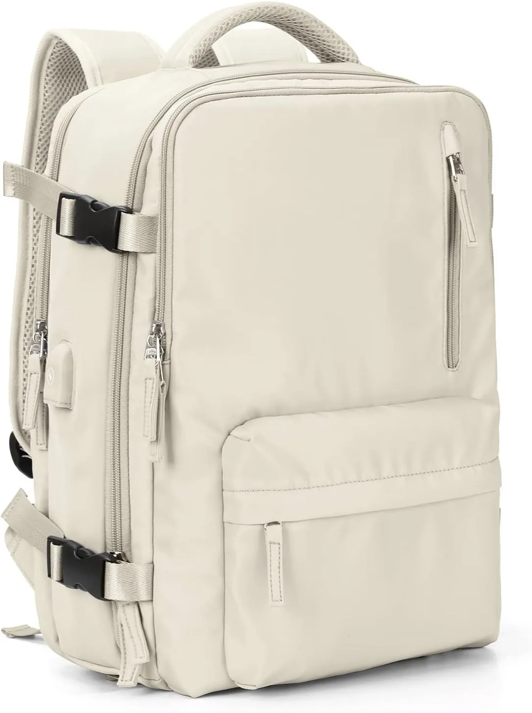 VGCUB Large Travel Backpack Bag for Women Men,Carry on Backpack,17 Inch Laptop Business Work Waterproof Backpack with Laptop Compartment,Person Item Flight Approved,Mochila de Viaje,White Large