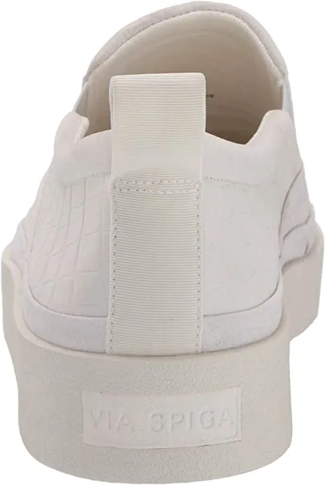 VIA SPIGA Women's Markie Sneaker, Milk , 7 medium US