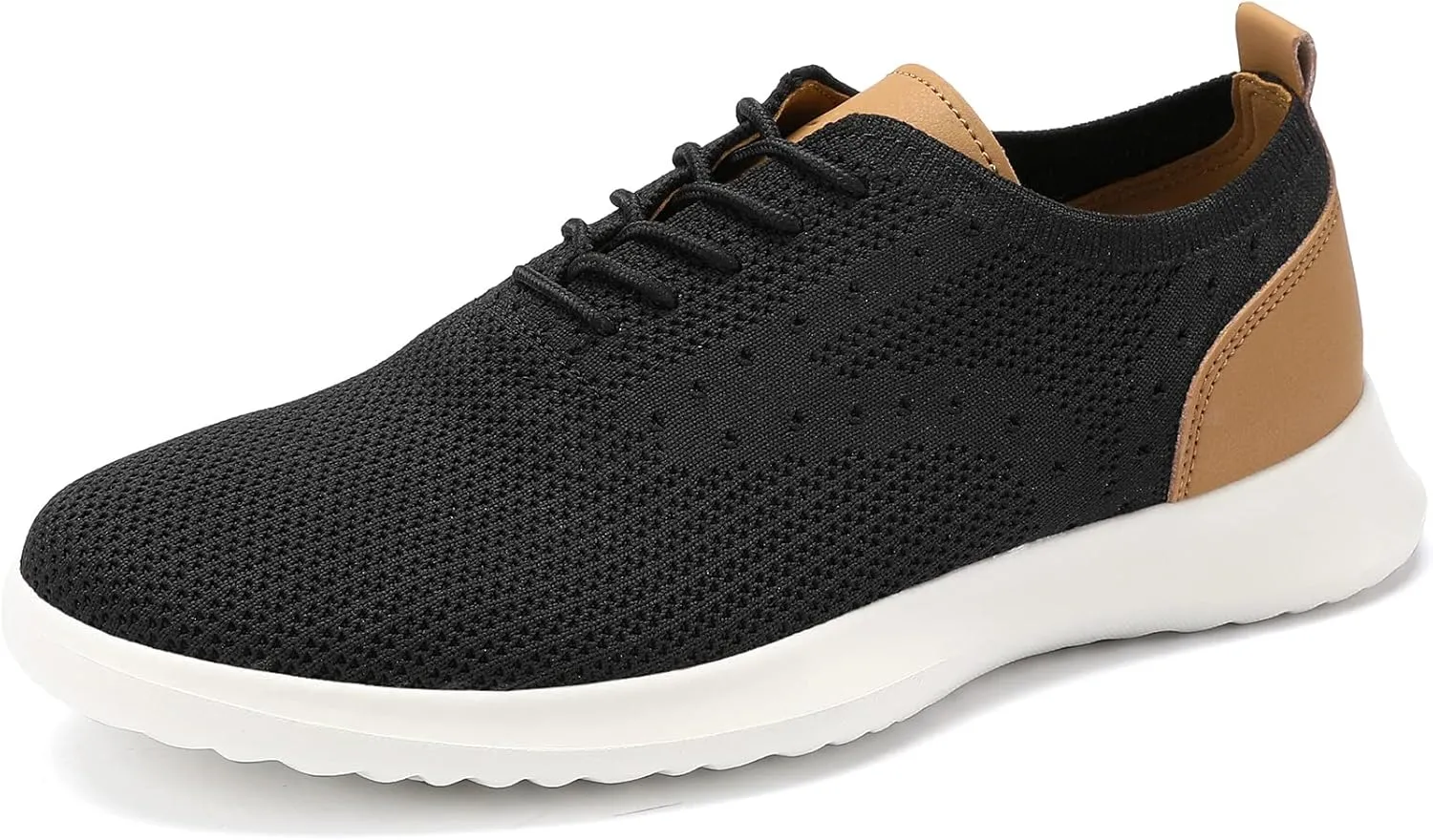 VILOCY Men's Casual Dress Oxfords Shoes Knit Lightweight Breathable Fashion Sneaker