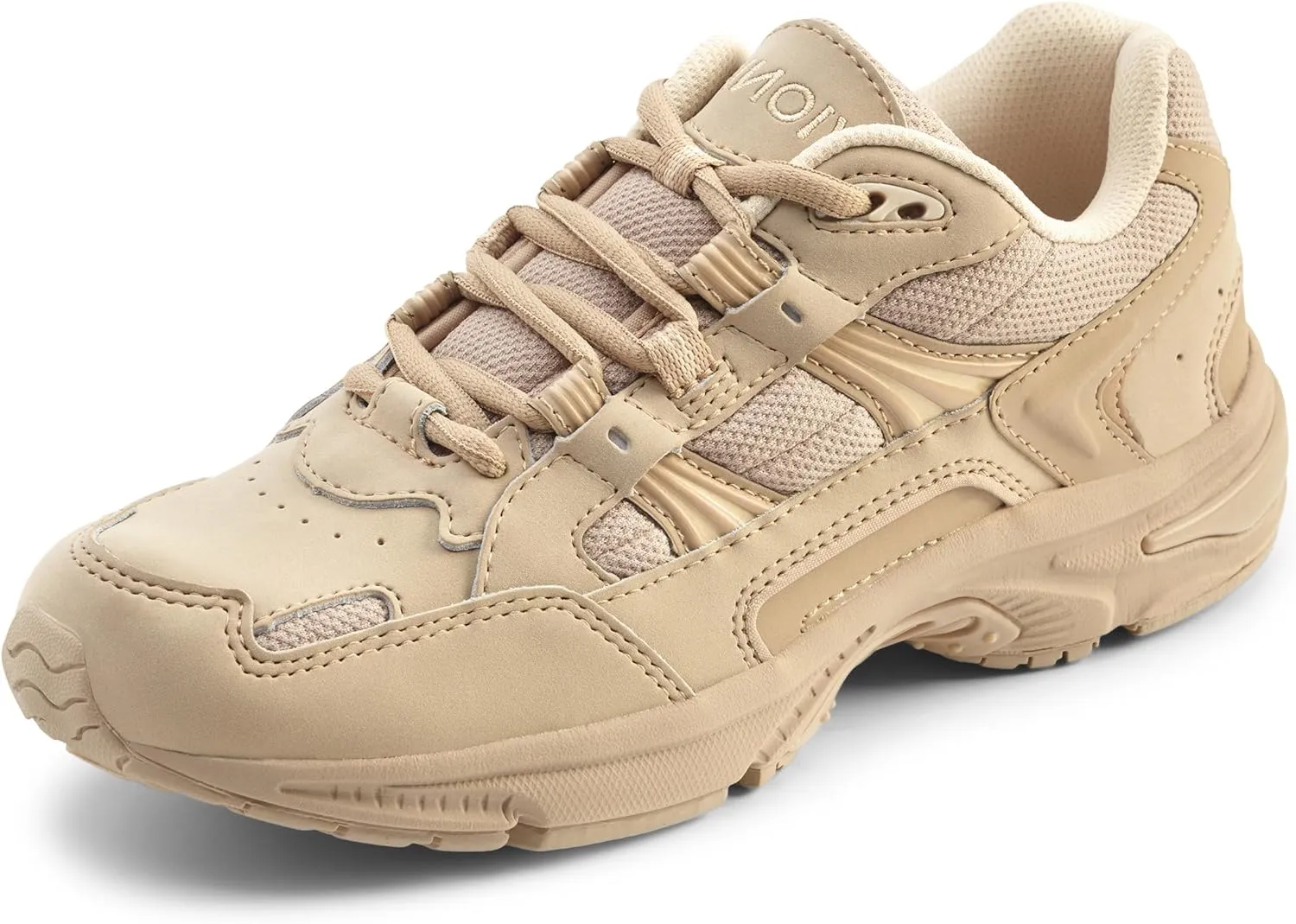 Vionic Women's Sneaker, Taupe Leather, 7.5 Wide