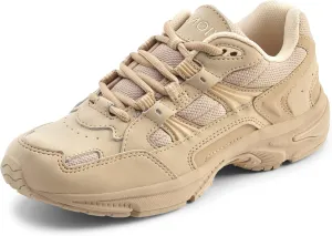 Vionic Women's Sneaker, Taupe Leather, 7.5 Wide