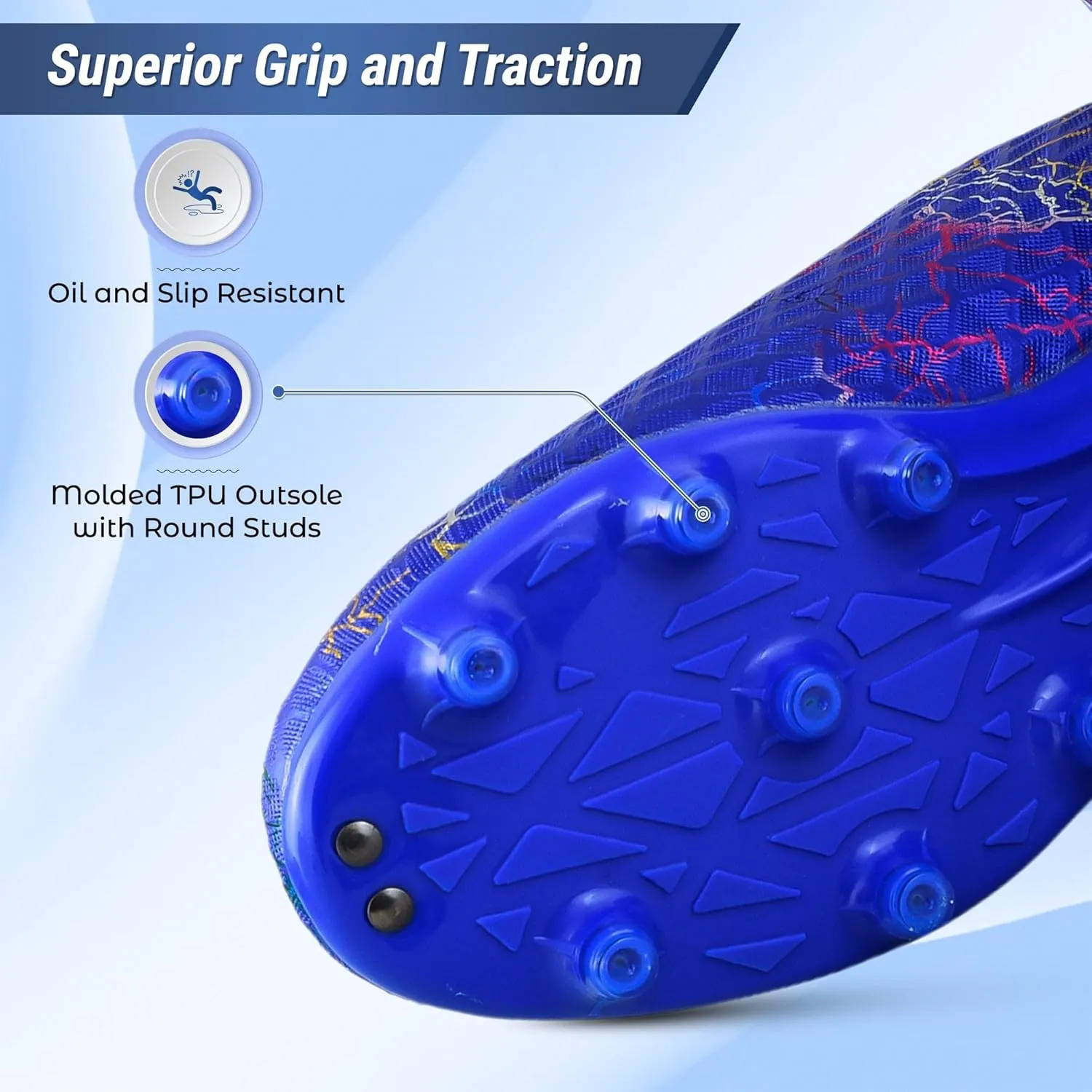 Vizari Zodiac Firm Ground Soccer Cleats Boys Girls | Lightweight & Durable Youth Football Shoes with Molded TPU Outsole | Outdoor Training & Matches