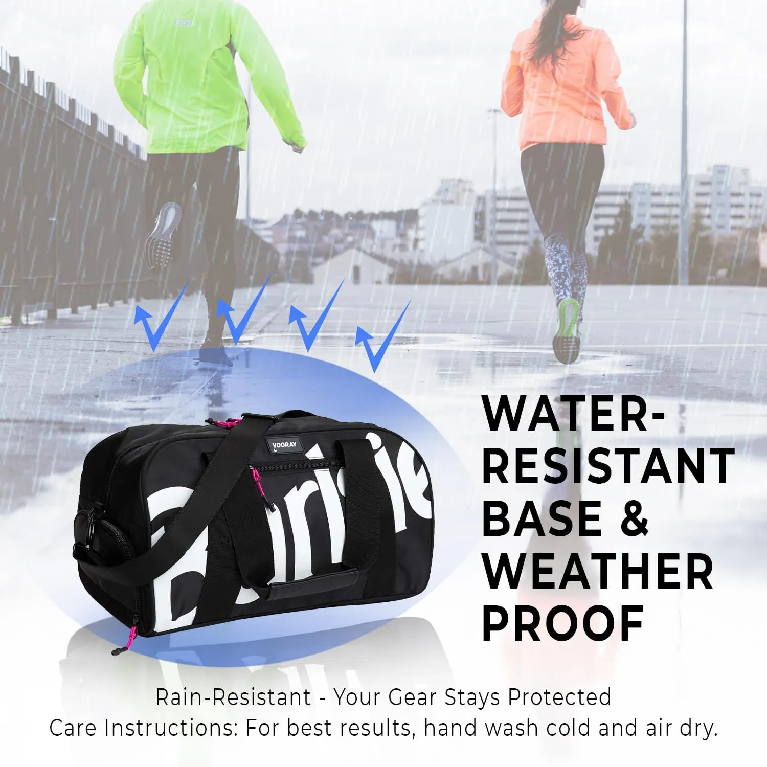 Vooray Burner Gym Duffel Bag, Gym Bag for Women and Men with Shoe Compartment, Weekender, Overnight & Travel Duffel for Sports and Workout