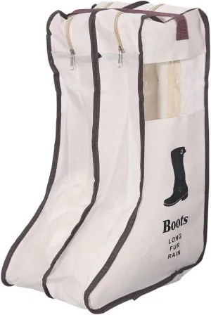 VORCOOL Boots Shoe Bag Travel Organizer Storage Cube - Portable Waterproof Shoe Bags Dust Cover Protector Bag Under Bed Wardrobe Organizer - Size L