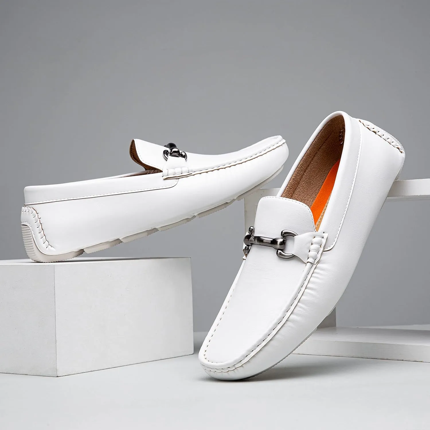 Vostey Men's Loafers Slip on Shoes Loafers Driving Loafers Casual Penny Loafers for Men
