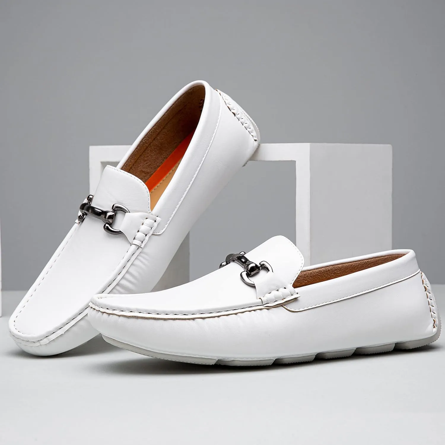 Vostey Men's Loafers Slip on Shoes Loafers Driving Loafers Casual Penny Loafers for Men