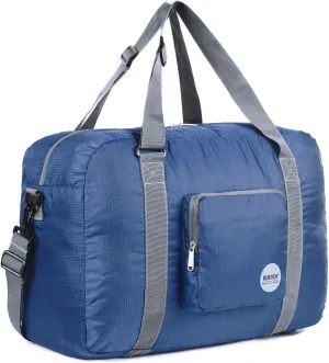 WANDF For Spirit Airlines Personal Item Bag 18x14x8 Foldable Travel Duffel Carry on Weekender Overnight for Women Men