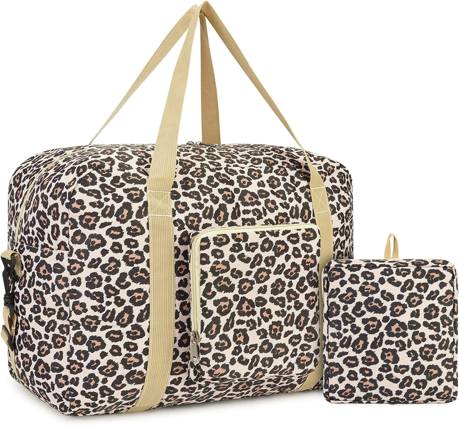 WANDF For Spirit Airlines Personal Item Bag 18x14x8 Foldable Travel Duffel Carry on Weekender Overnight for Women Men