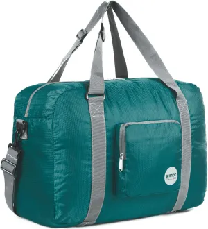 WANDF For Spirit Airlines Personal Item Bag 18x14x8 Foldable Travel Duffel Carry on Weekender Overnight for Women Men