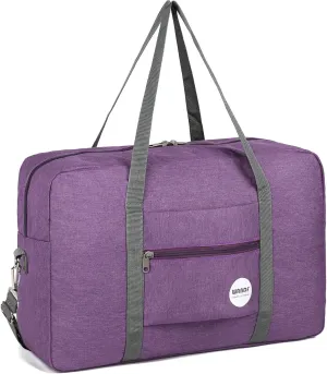WANDF For Spirit Airlines Personal Item Bag 18x14x8 Travel Duffel Bag Underseat Foldable Carry-on Luggage for Women