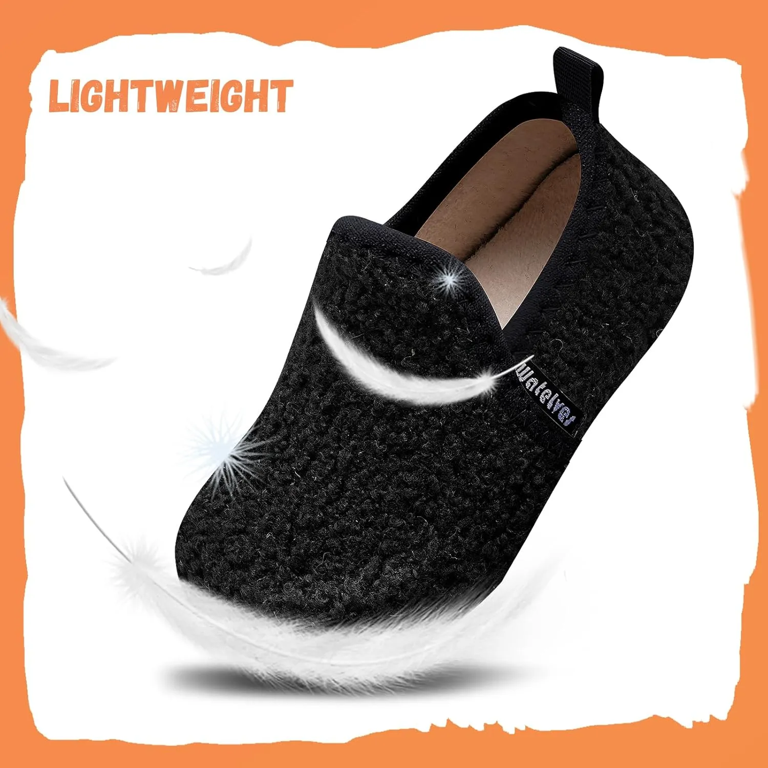 WateLves Kids Toddler Slippers Girls Boys Slip on House Shoes Lightweight Anti Slip Sock Slippers Winter Indoor Outdoor Walking Shoes