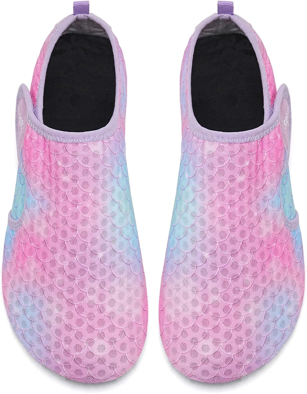 WateLves Water Shoes for Women Men Swim Beach Aqua Socks Quick Dry Barefoot House Slippers Travel Shoes with Adjustable Magic Tape for Pool Diving Boating Yoga Surf