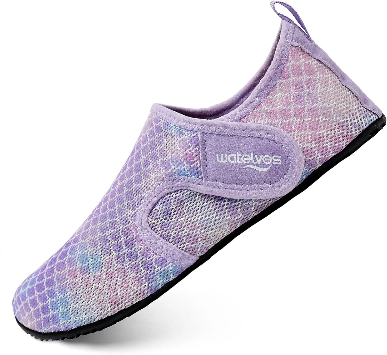 WateLves Water Shoes for Women Men Swim Beach Aqua Socks Quick Dry Barefoot House Slippers Travel Shoes with Adjustable Magic Tape for Pool Diving Boating Yoga Surf