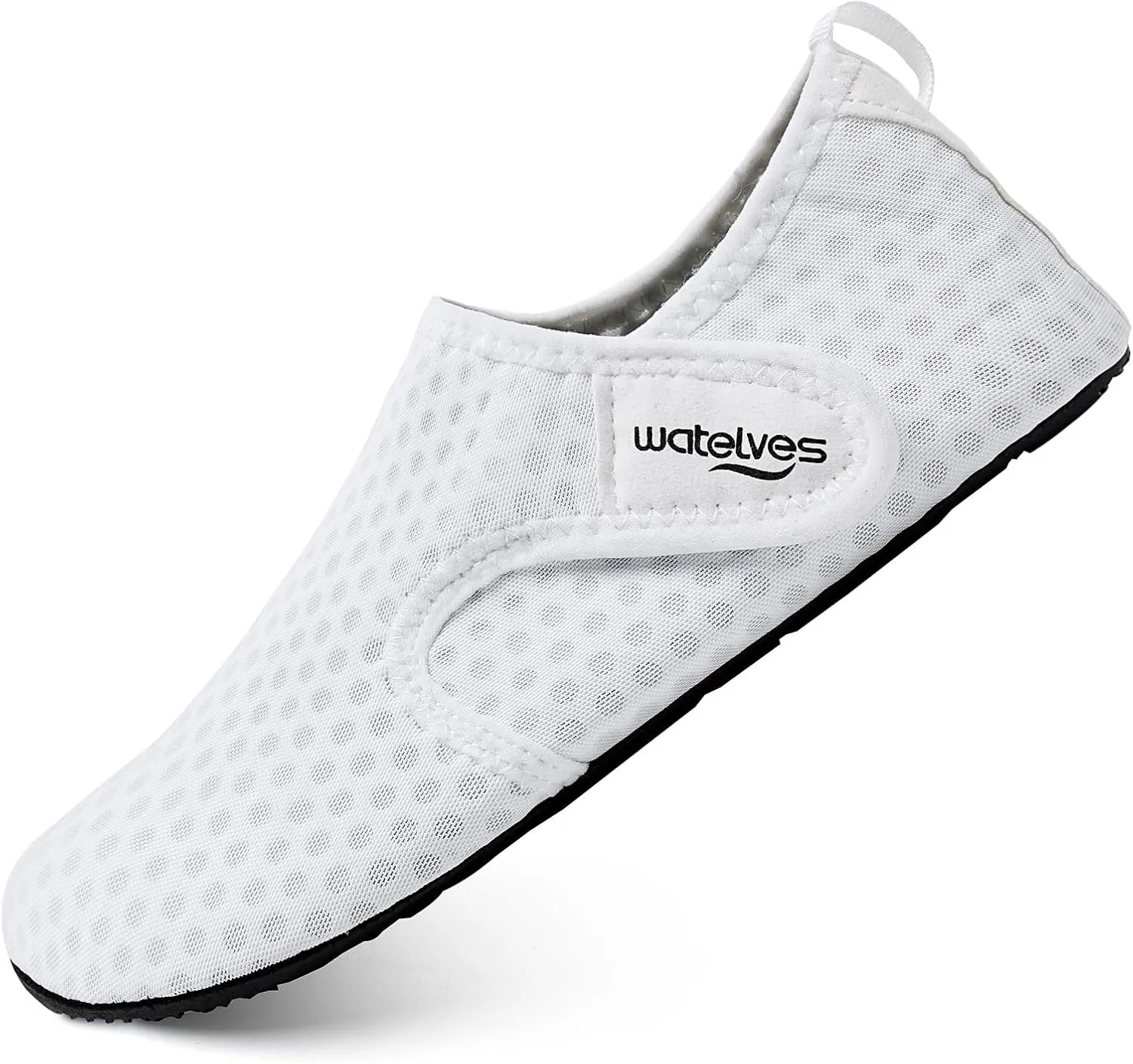 WateLves Water Shoes for Women Men Swim Beach Aqua Socks Quick Dry Barefoot House Slippers Travel Shoes with Adjustable Magic Tape for Pool Diving Boating Yoga Surf