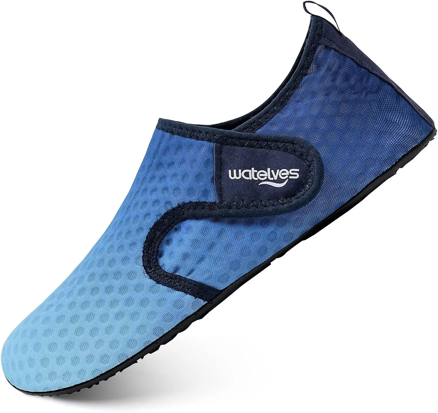 WateLves Water Shoes for Women Men Swim Beach Aqua Socks Quick Dry Barefoot House Slippers Travel Shoes with Adjustable Magic Tape for Pool Diving Boating Yoga Surf