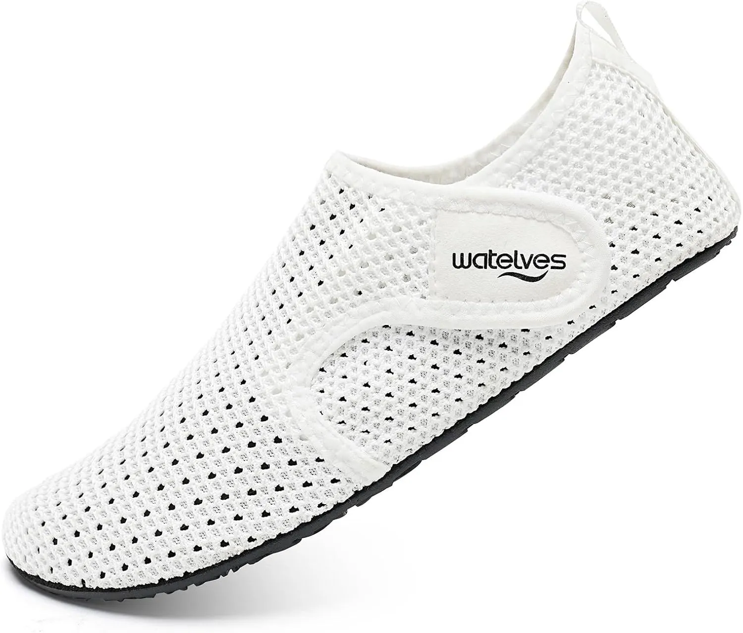 WateLves Water Shoes for Women Men Swim Beach Aqua Socks Quick Dry Barefoot House Slippers Travel Shoes with Adjustable Magic Tape for Pool Diving Boating Yoga Surf