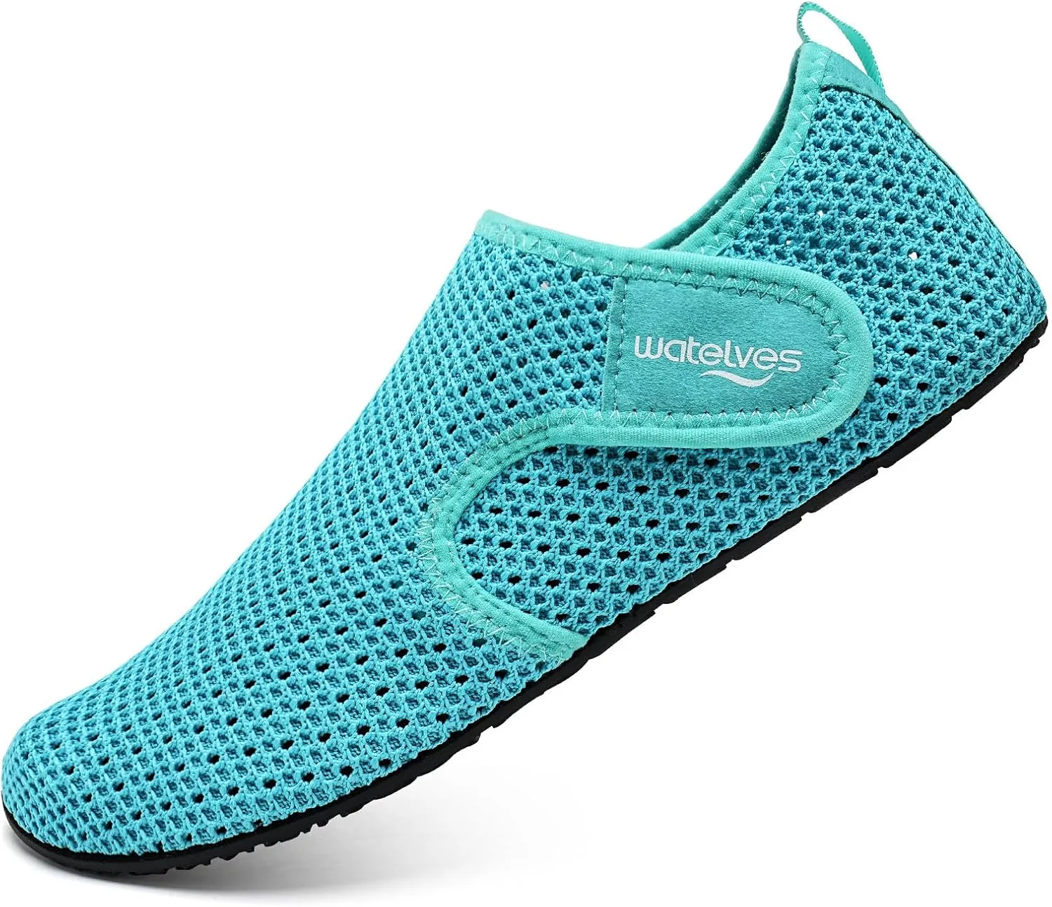 WateLves Water Shoes for Women Men Swim Beach Aqua Socks Quick Dry Barefoot House Slippers Travel Shoes with Adjustable Magic Tape for Pool Diving Boating Yoga Surf