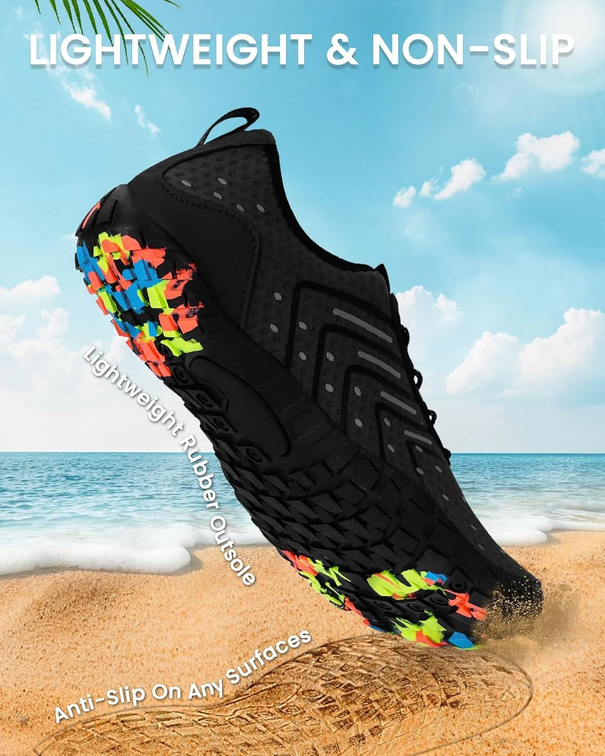 Water Shoes for Women Men Quick-Dry Barefoot Shoes Breathable Aqua Socks for Swim Beach River Pool Lake Hiking Surfing Kayaking