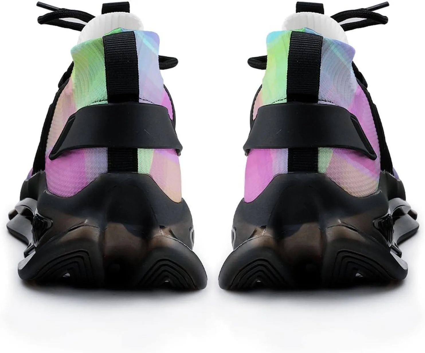 Watercolor Tartan Pattern Lightweight Women's Sneakers Running Tennis Shoes Walking Sportswear Gym Travel for Men