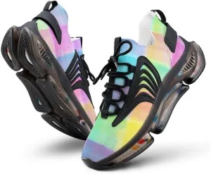 Watercolor Tartan Pattern Lightweight Women's Sneakers Running Tennis Shoes Walking Sportswear Gym Travel for Men