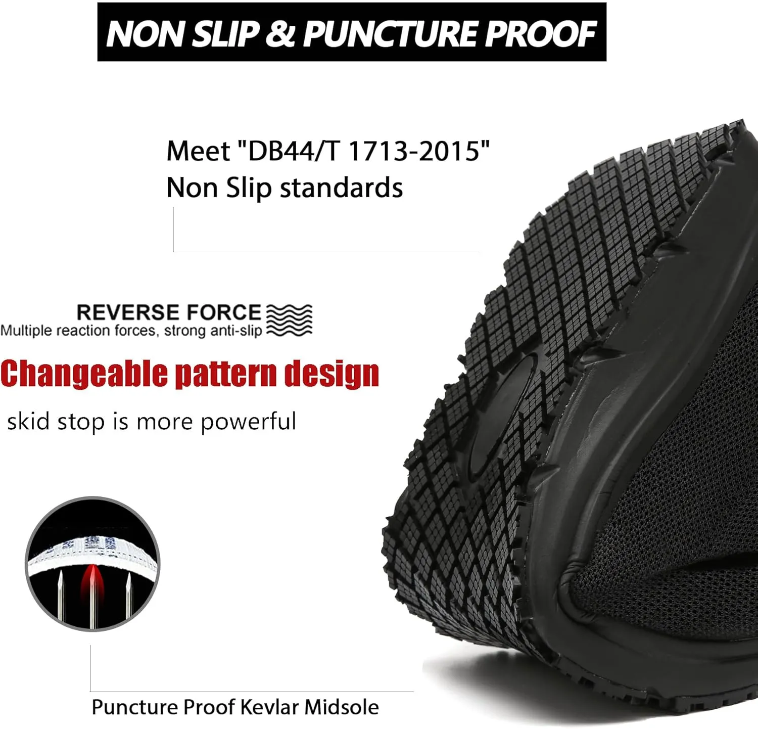 Waterproof Steel Toe Shoes for Men Women Work Shoe Lightweight Safety Sneakers Comfortable Puncture Proof Shoe Zapatos Punta de Acero para Hombres Black