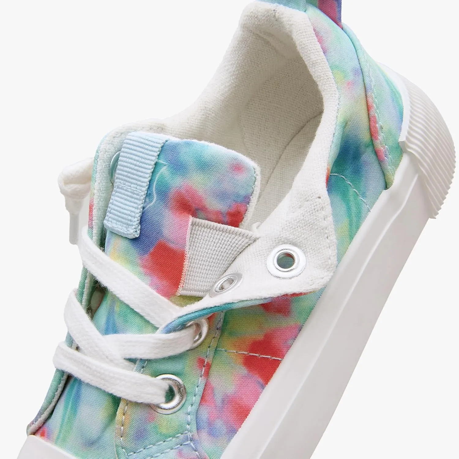 Weestep Kids' Cotton Slip-On Canvas Sneakers - Frayed-Seam Casual Shoes with Optional Laces for Boys and Girls